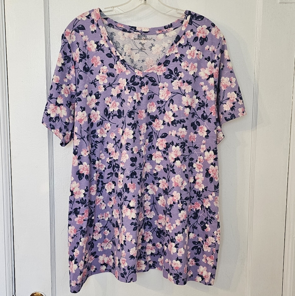 Floral Purple T-Shirt